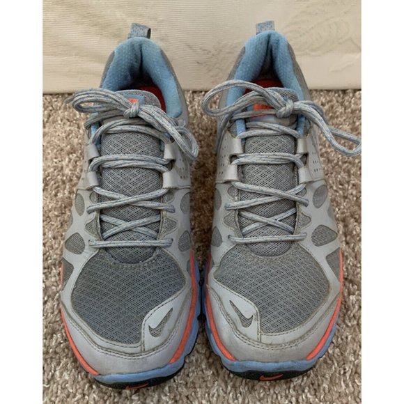 Nike Flex Trail Shield Womens Running Shoe Size 8.5 Stealth Grey Blue 537696-004 - Picture 6 of 10